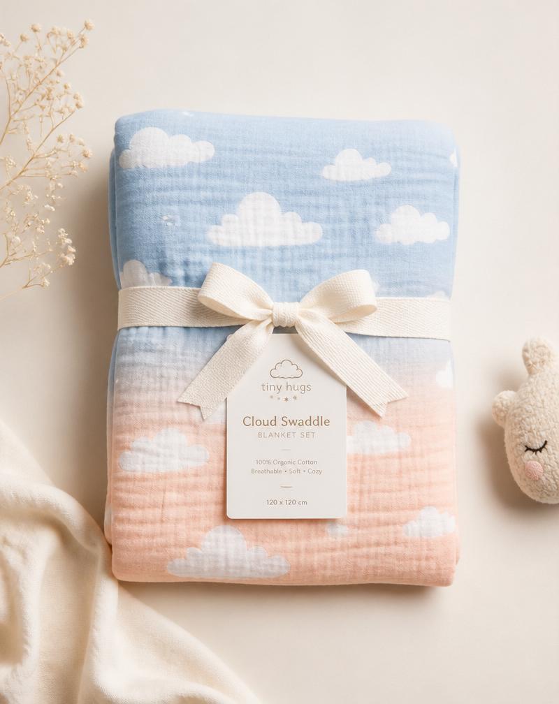 Cloud Swaddle Set